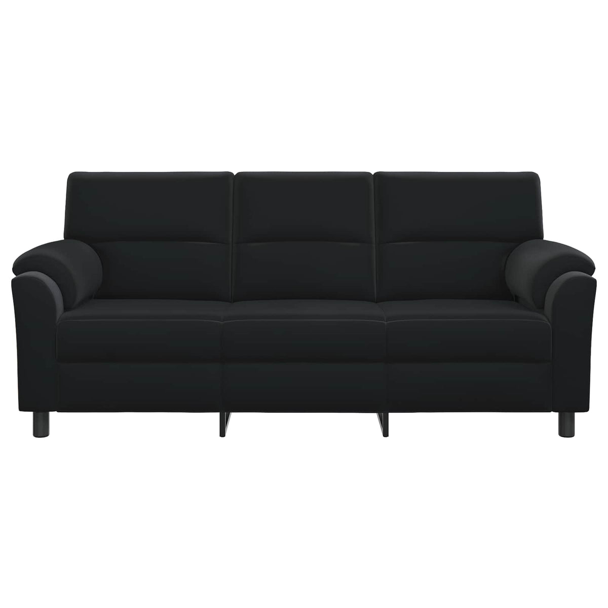 vidaXL Sofa Czarny 214 x 85 x 93 cm Welur