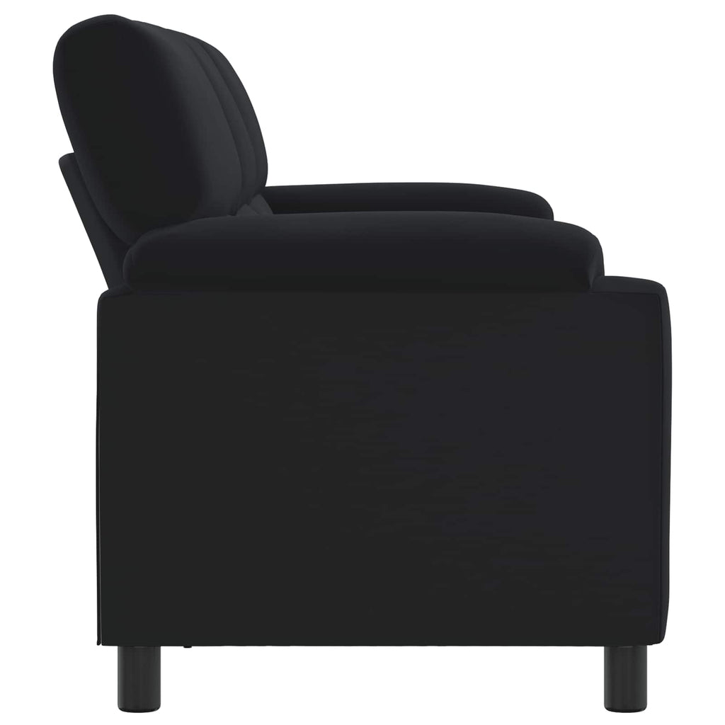 vidaXL Sofa Czarny 214 x 85 x 93 cm Welur