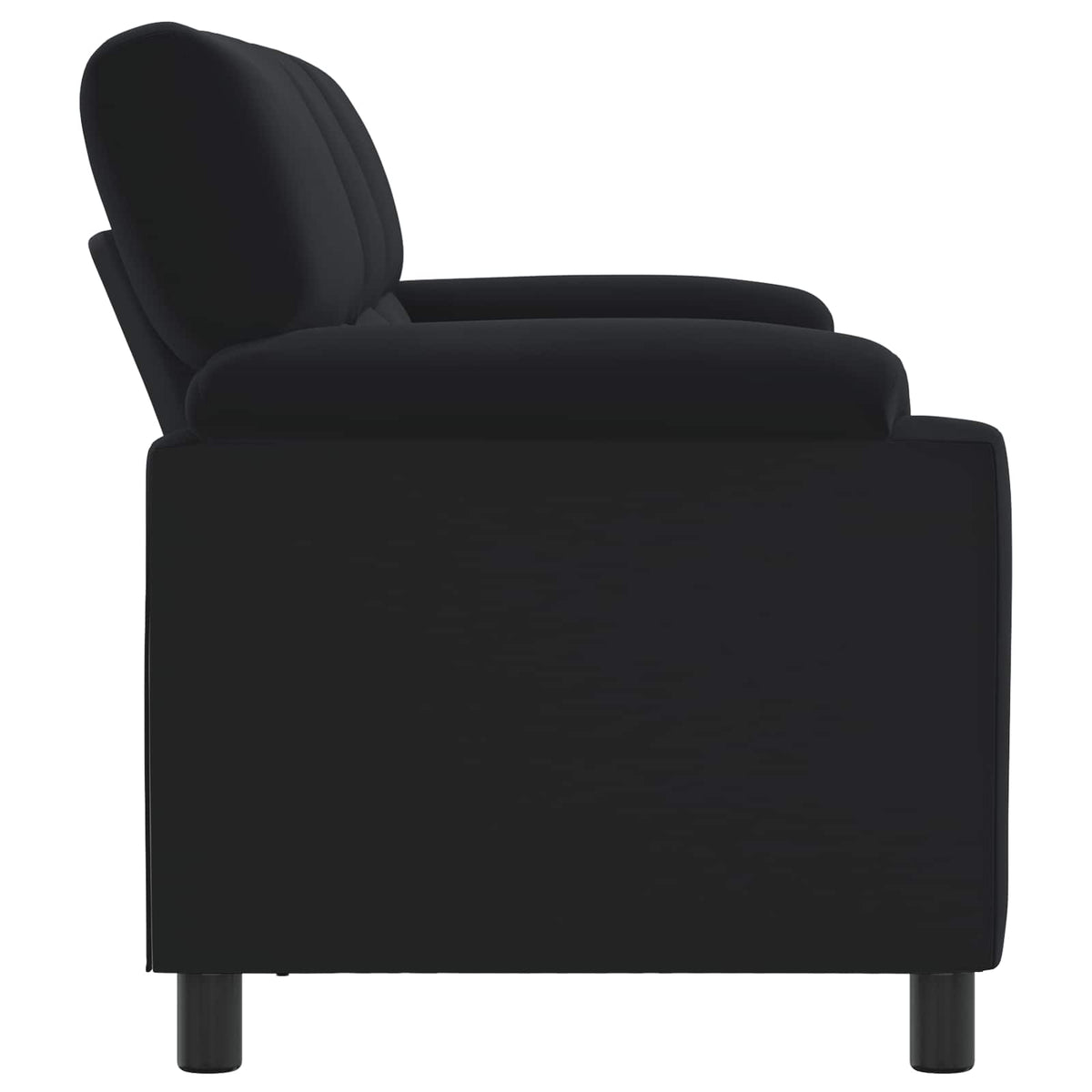 vidaXL Sofa Czarny 214 x 85 x 93 cm Welur