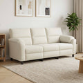 vidaXL Sofa kremowy 214 x 85 x 93 cm Welur