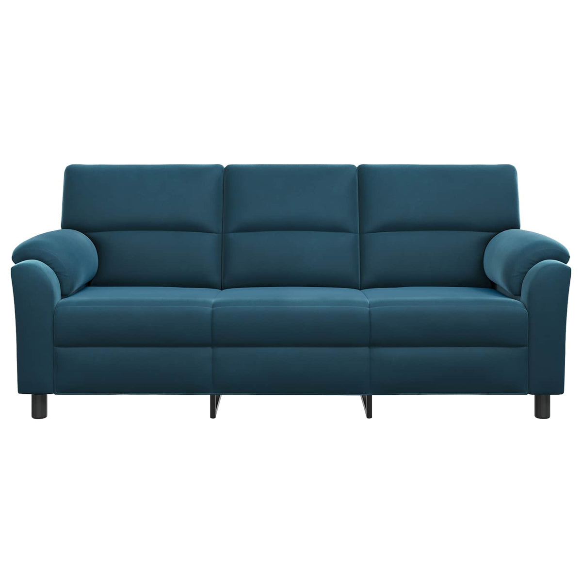 vidaXL Sofa niebieski 214 x 85 x 93 cm Welur