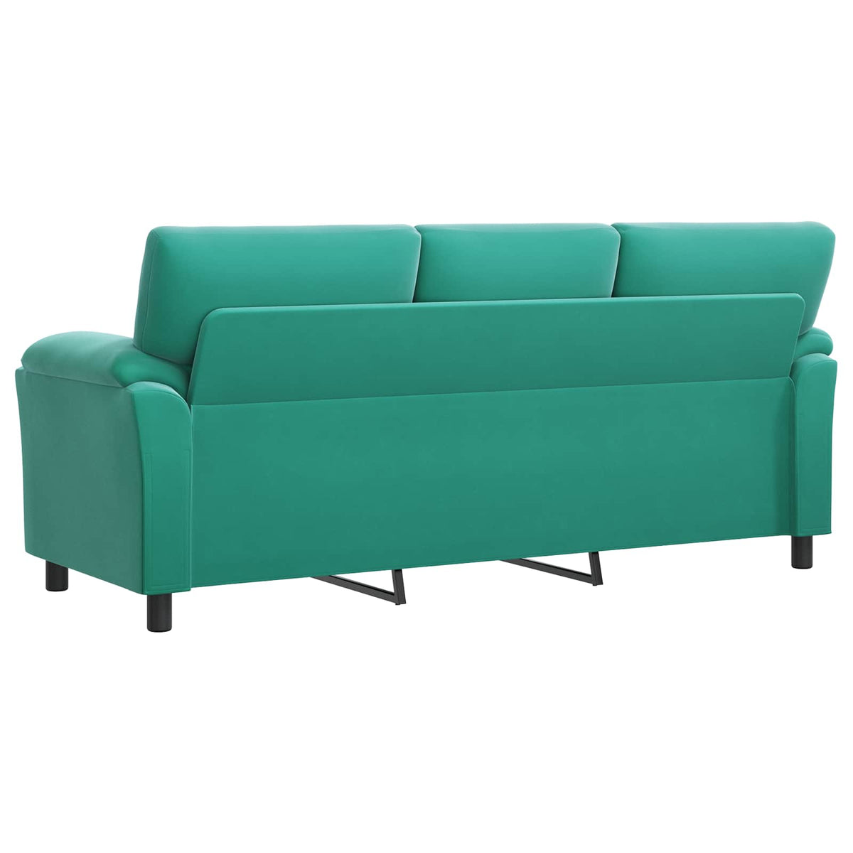 vidaXL Sofa Turkusowy 214 x 85 x 93 cm Welur