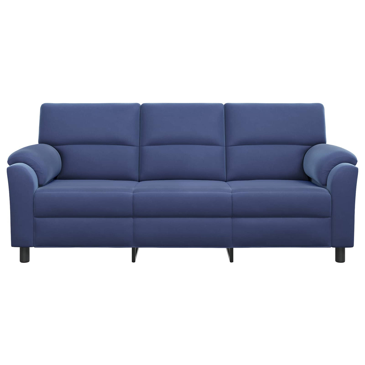 vidaXL Sofa Niebieski policyjny 214 x 85 x 93 cm Welur