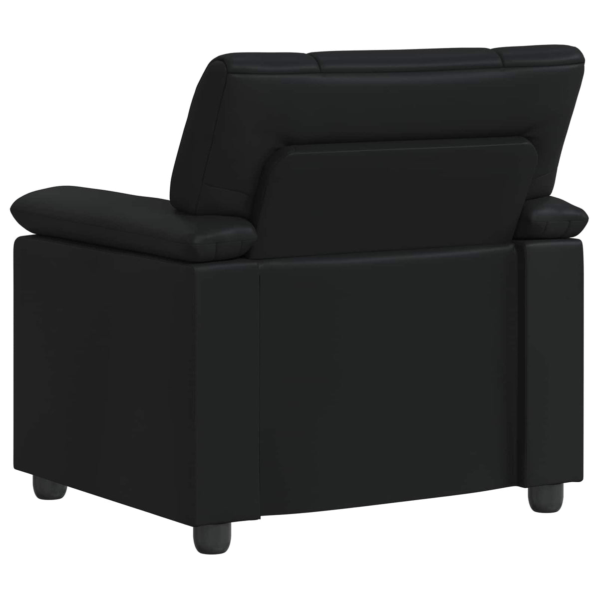 vidaXL Sofa Czarny 91 x 85 x 93 cm Ekoskóra