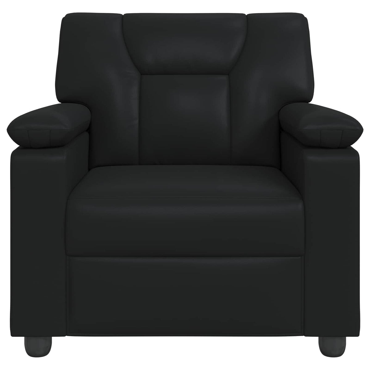 vidaXL Sofa Czarny 91 x 85 x 93 cm Ekoskóra