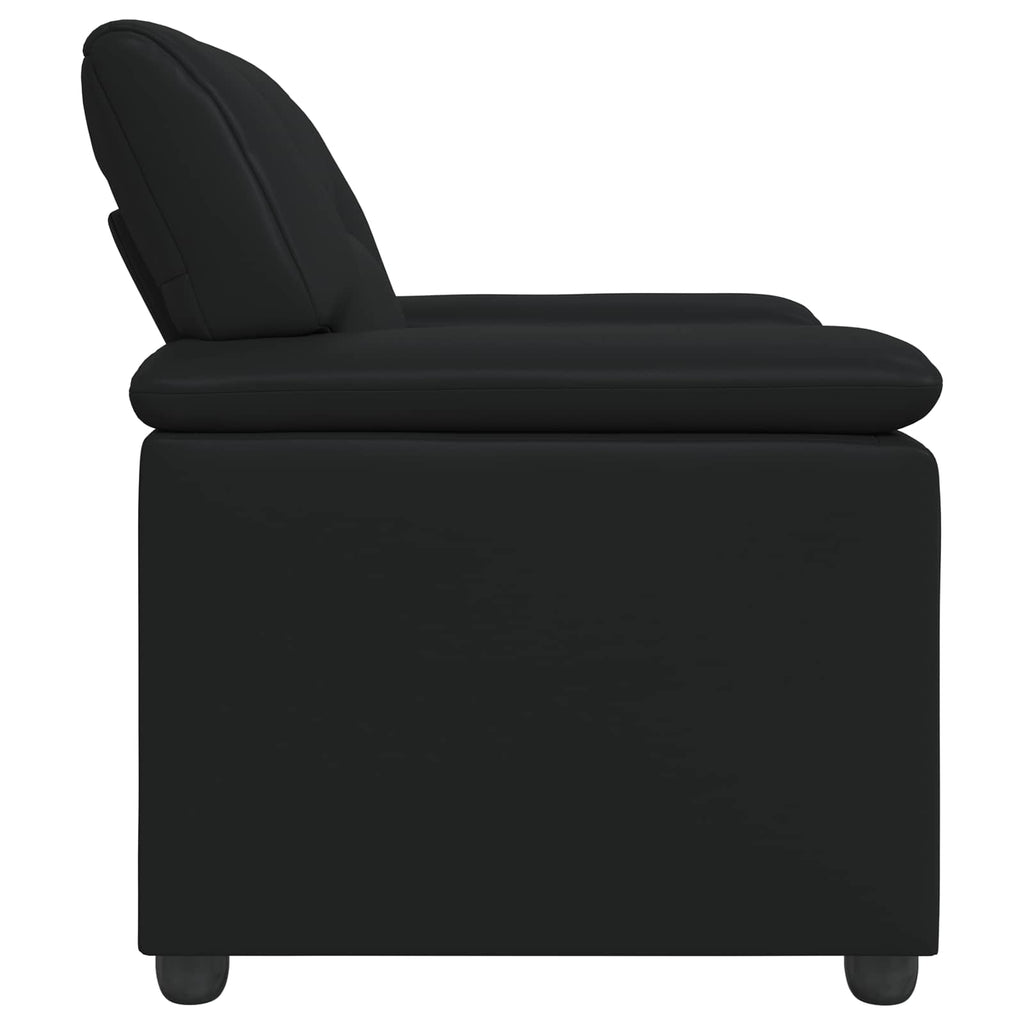 vidaXL Sofa Czarny 91 x 85 x 93 cm Ekoskóra