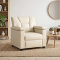 vidaXL Sofa kremowy 91 x 85 x 93 cm Ekoskóra