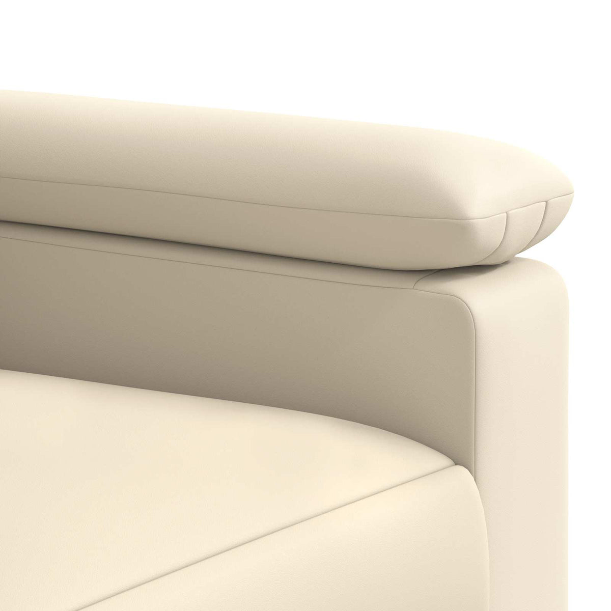 vidaXL Sofa kremowy 91 x 85 x 93 cm Ekoskóra