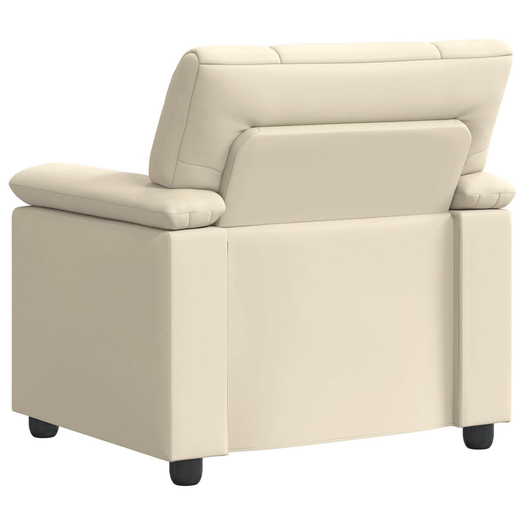 vidaXL Sofa kremowy 91 x 85 x 93 cm Ekoskóra