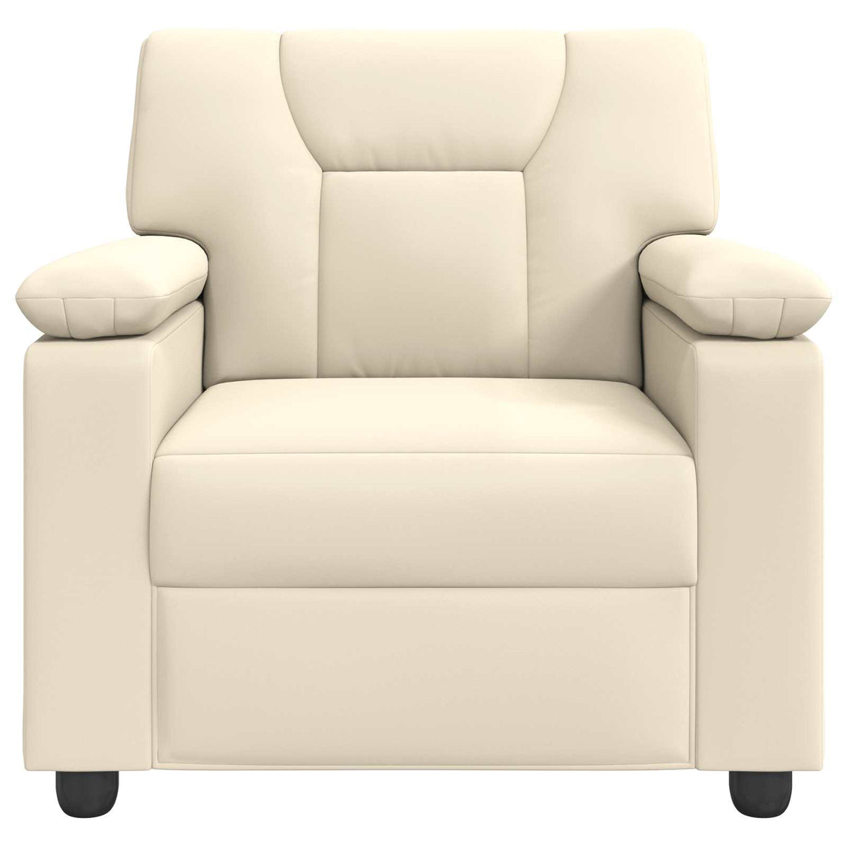 vidaXL Sofa kremowy 91 x 85 x 93 cm Ekoskóra