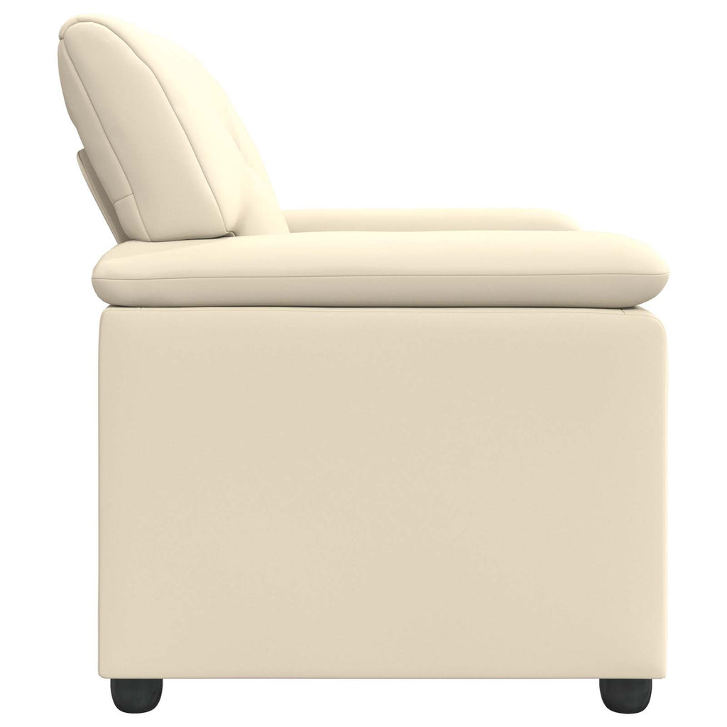 vidaXL Sofa kremowy 91 x 85 x 93 cm Ekoskóra
