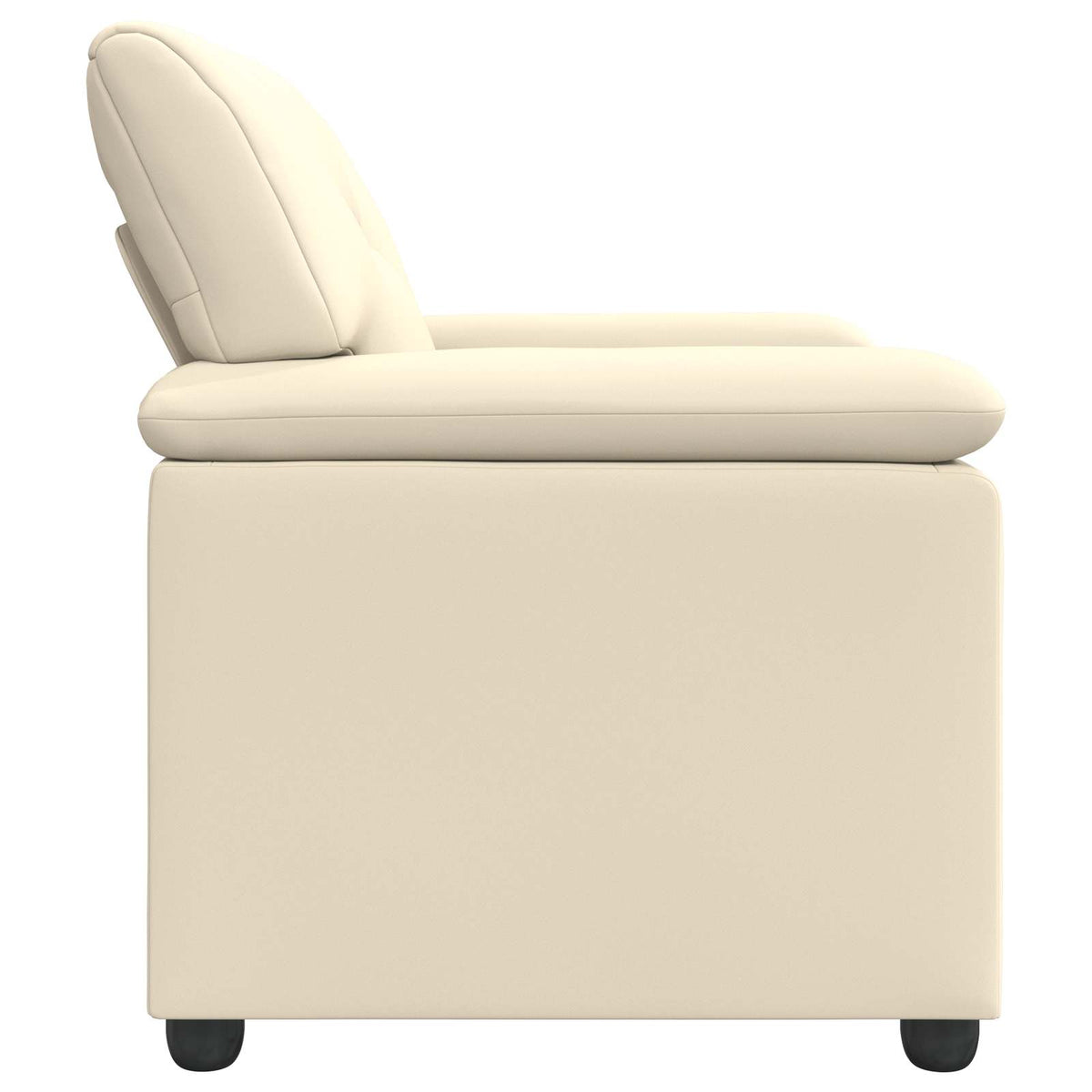 vidaXL Sofa kremowy 91 x 85 x 93 cm Ekoskóra