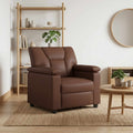vidaXL Sofa brązowy 91 x 85 x 93 cm Ekoskóra