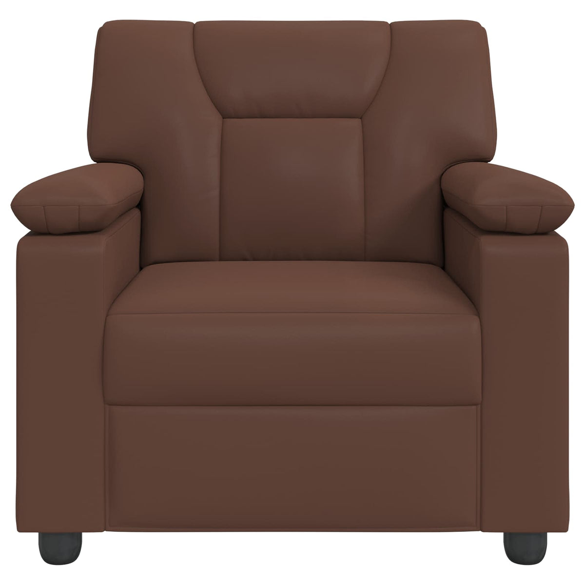 vidaXL Sofa brązowy 91 x 85 x 93 cm Ekoskóra