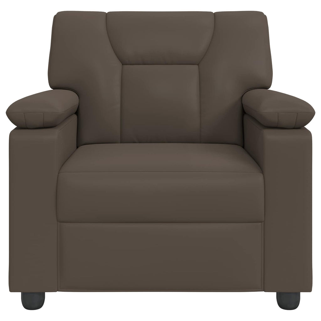 vidaXL Sofa Szary 91 x 85 x 93 cm Ekoskóra