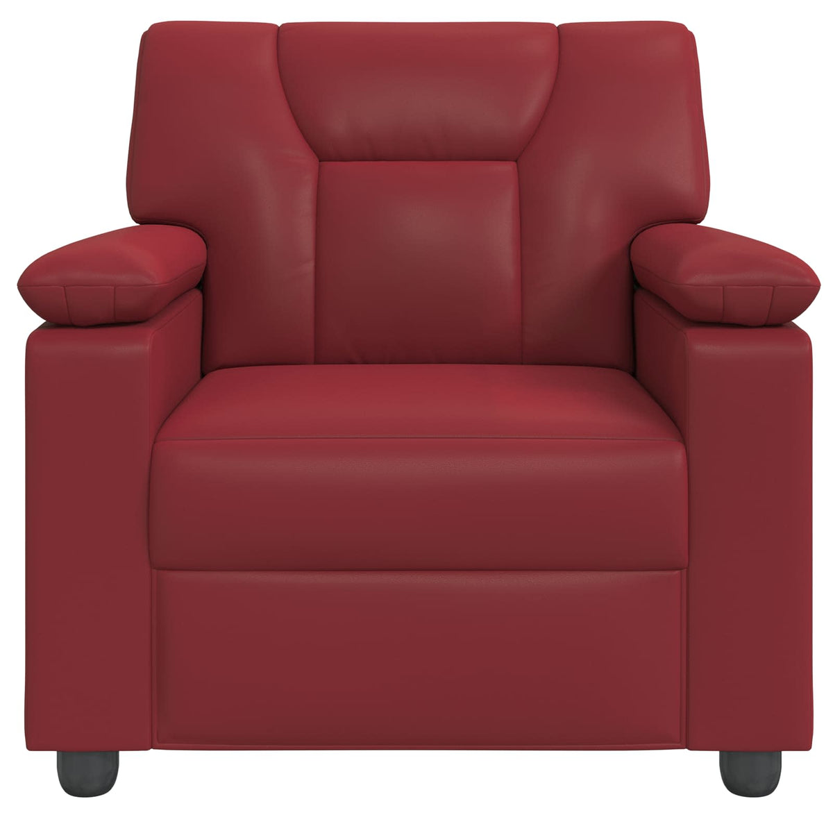 vidaXL Sofa Czerwone wino 91 x 85 x 93 cm Ekoskóra