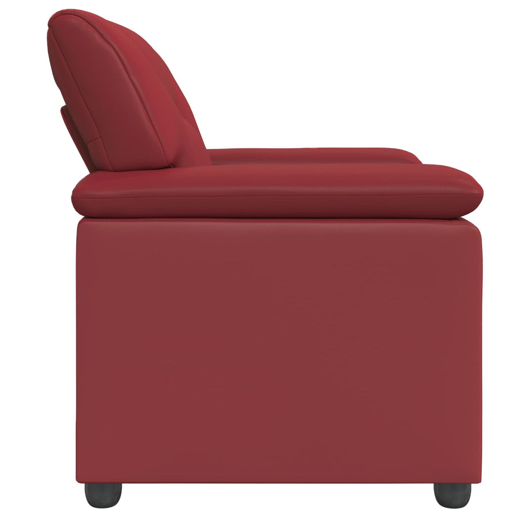 vidaXL Sofa Czerwone wino 91 x 85 x 93 cm Ekoskóra