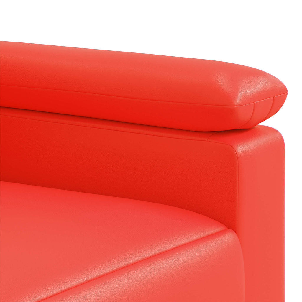vidaXL Sofa czerwony 91 x 85 x 93 cm Ekoskóra