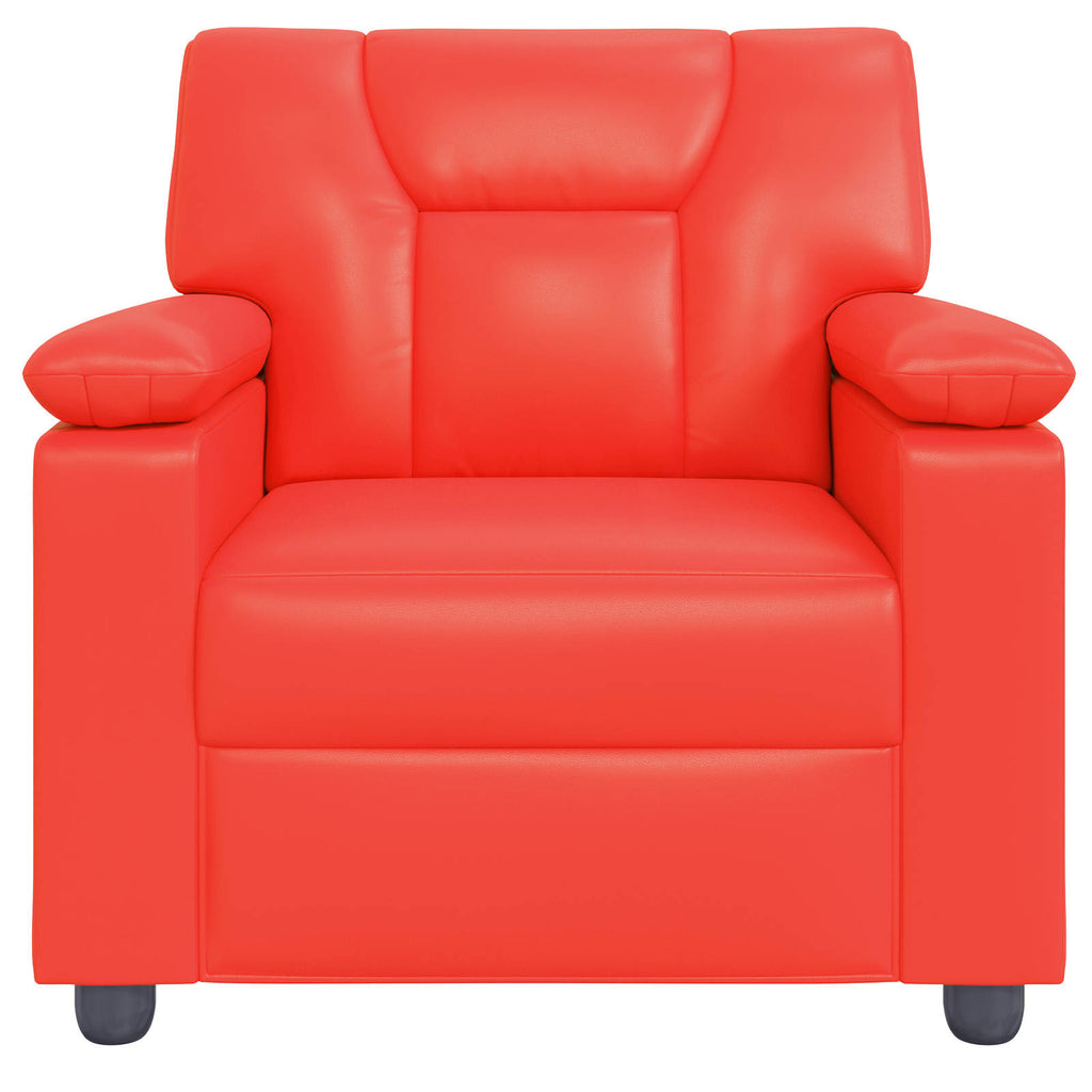vidaXL Sofa czerwony 91 x 85 x 93 cm Ekoskóra