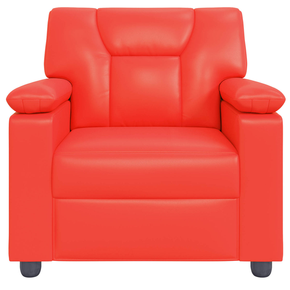 vidaXL Sofa czerwony 91 x 85 x 93 cm Ekoskóra