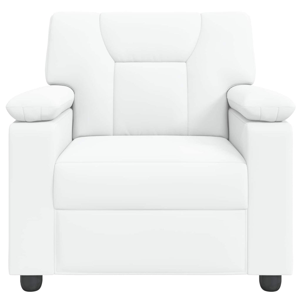 vidaXL Sofa Biały 91 x 85 x 93 cm Ekoskóra