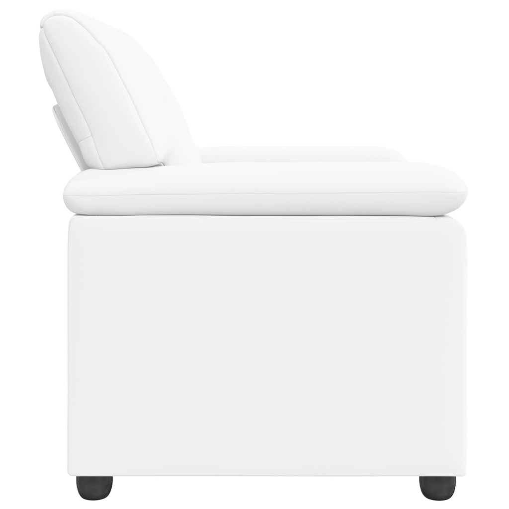 vidaXL Sofa Biały 91 x 85 x 93 cm Ekoskóra