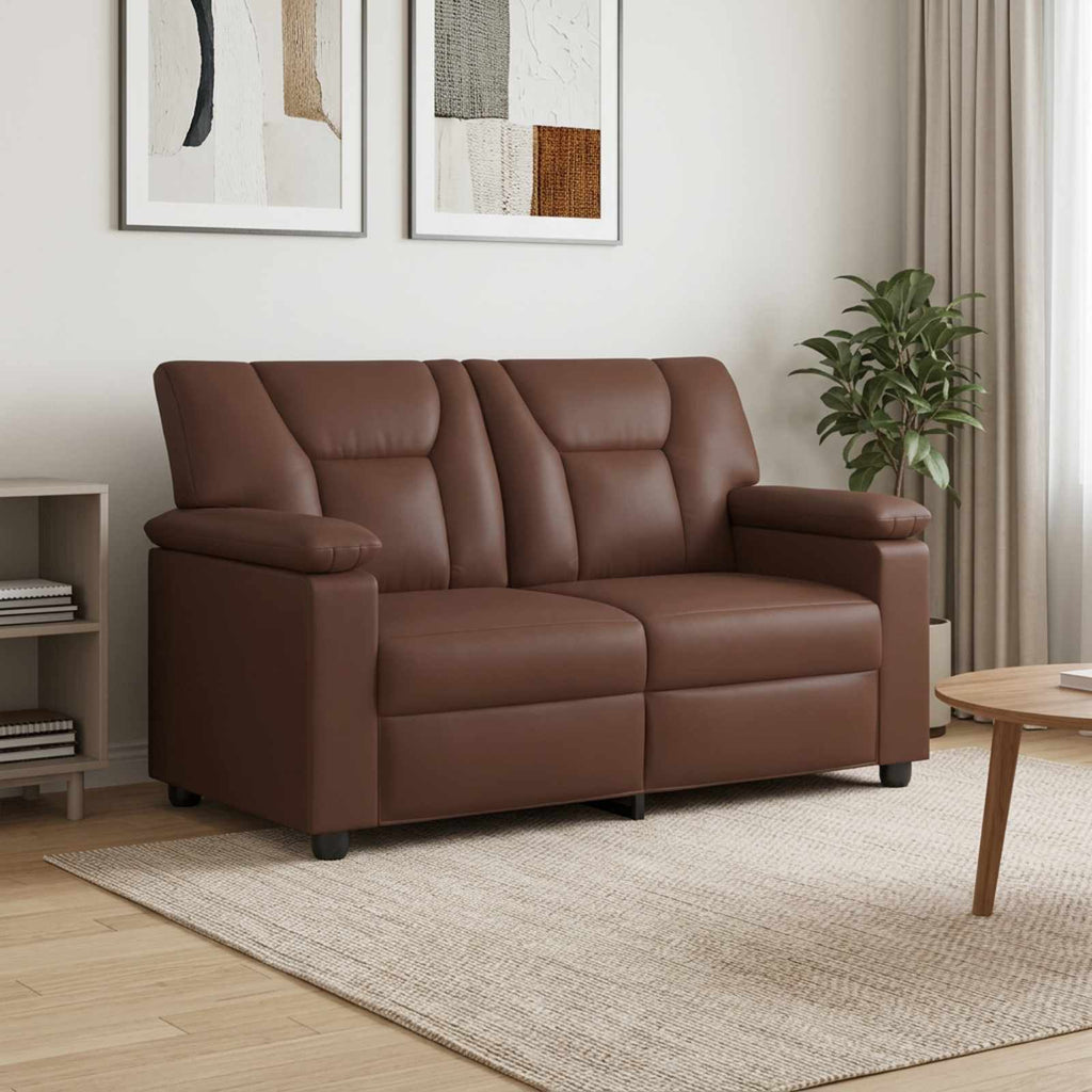 vidaXL Sofa brązowy 151 x 85 x 93 cm Ekoskóra