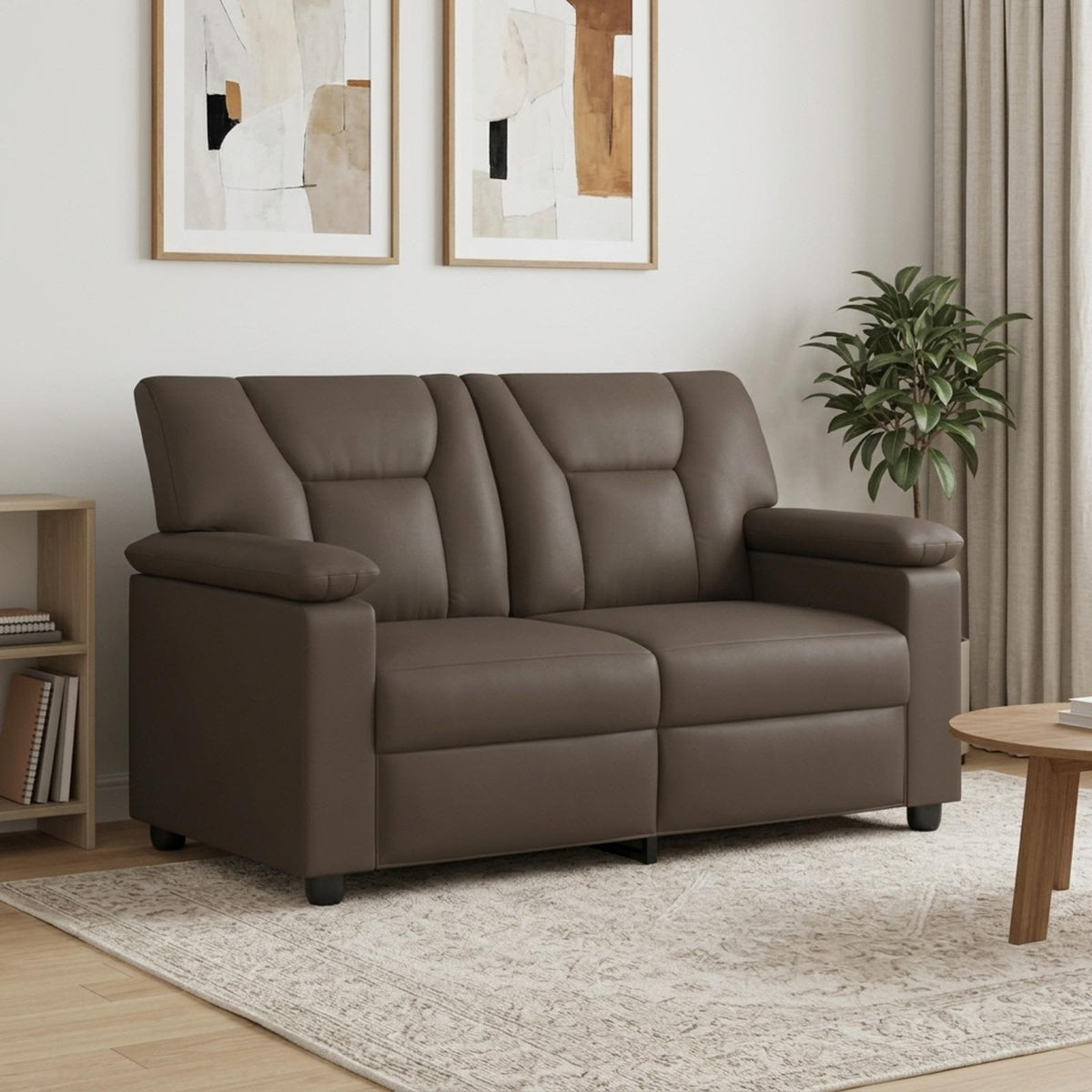 vidaXL Sofa Szary 151 x 85 x 93 cm Ekoskóra