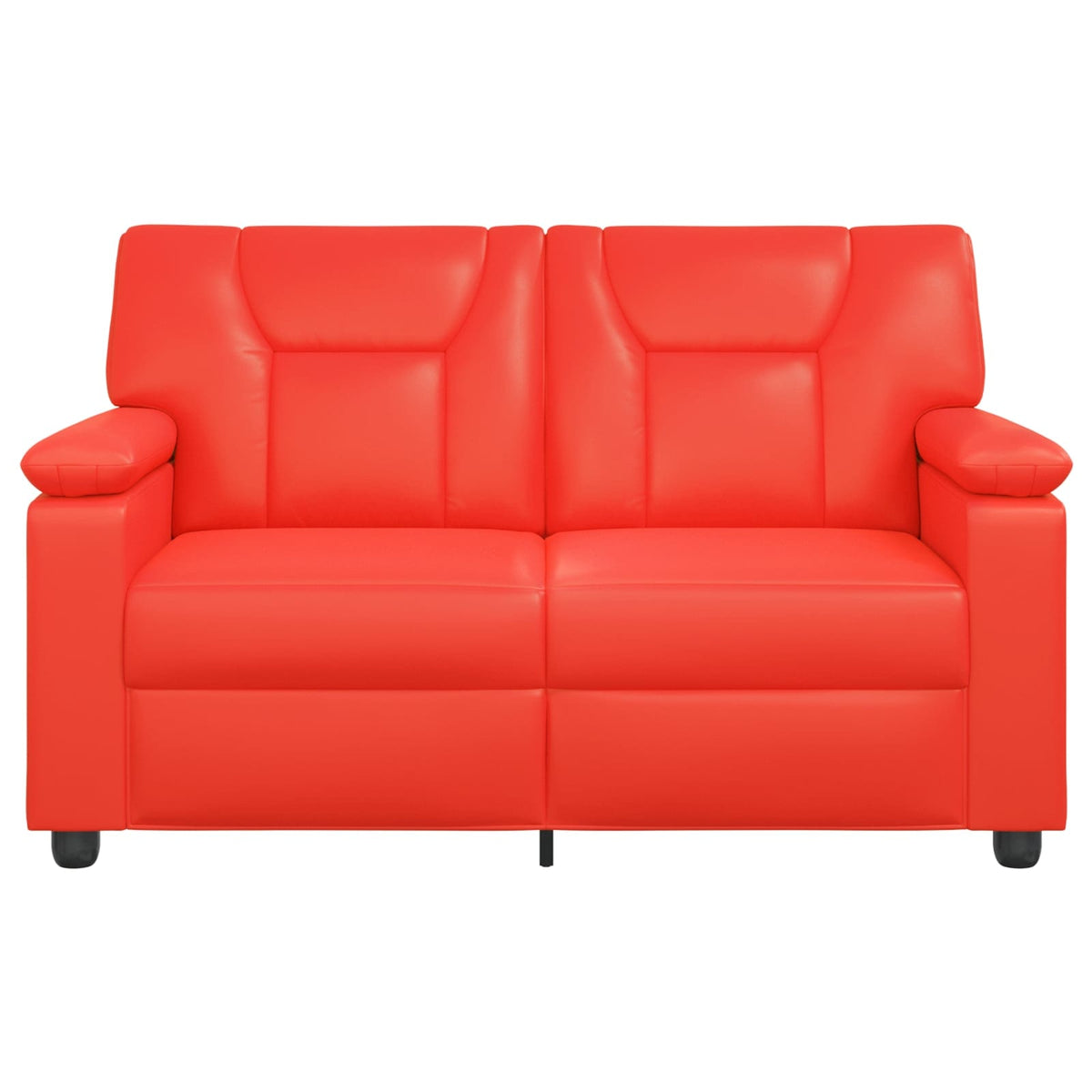 vidaXL Sofa czerwony 151 x 85 x 93 cm Ekoskóra