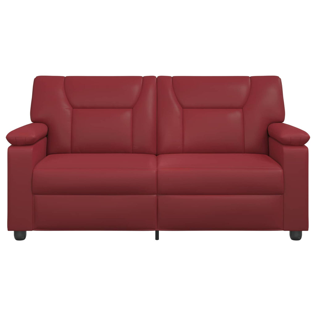vidaXL Sofa Czerwone wino 171 x 85 x 93 cm Ekoskóra