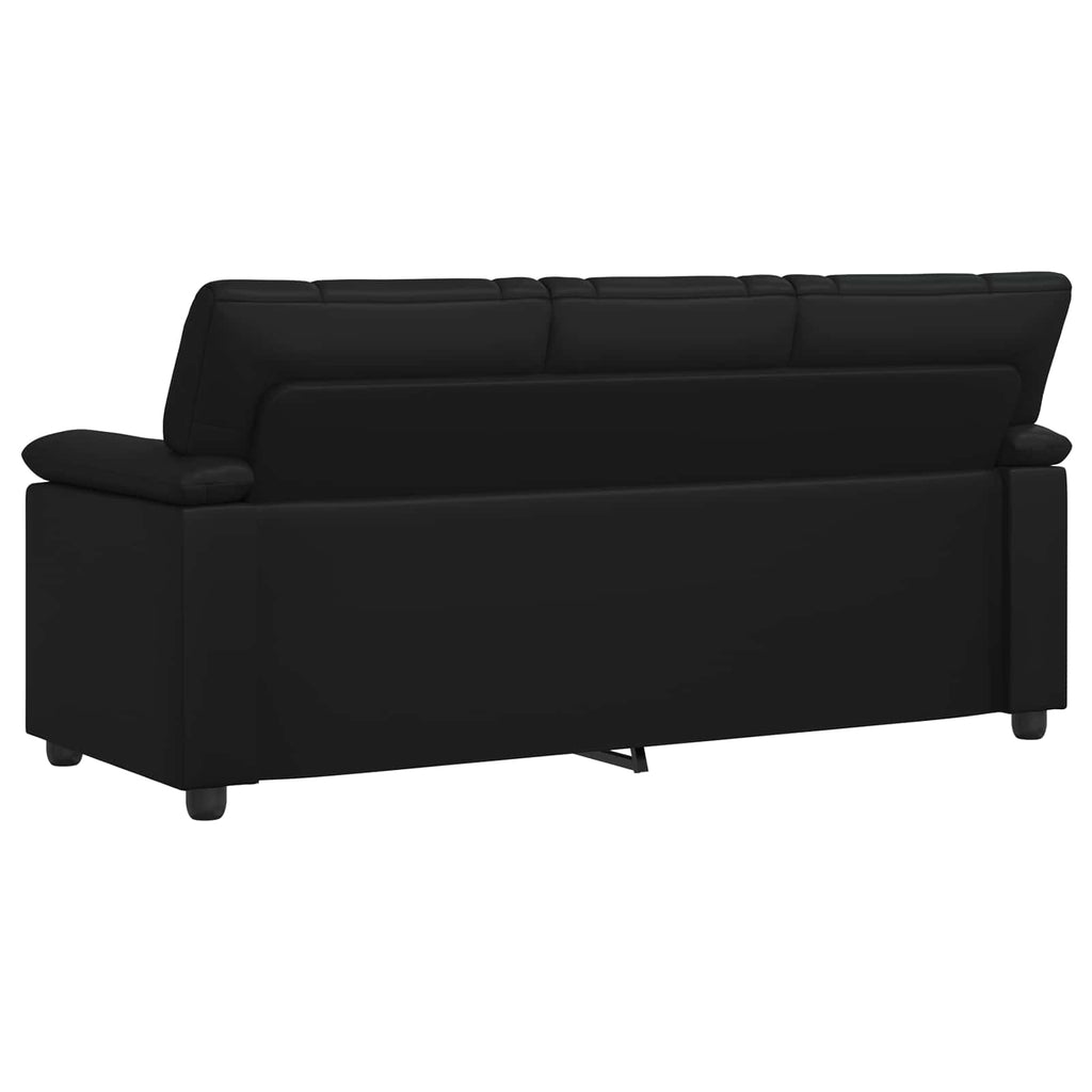 vidaXL Sofa Czarny 191 x 85 x 93 cm Ekoskóra