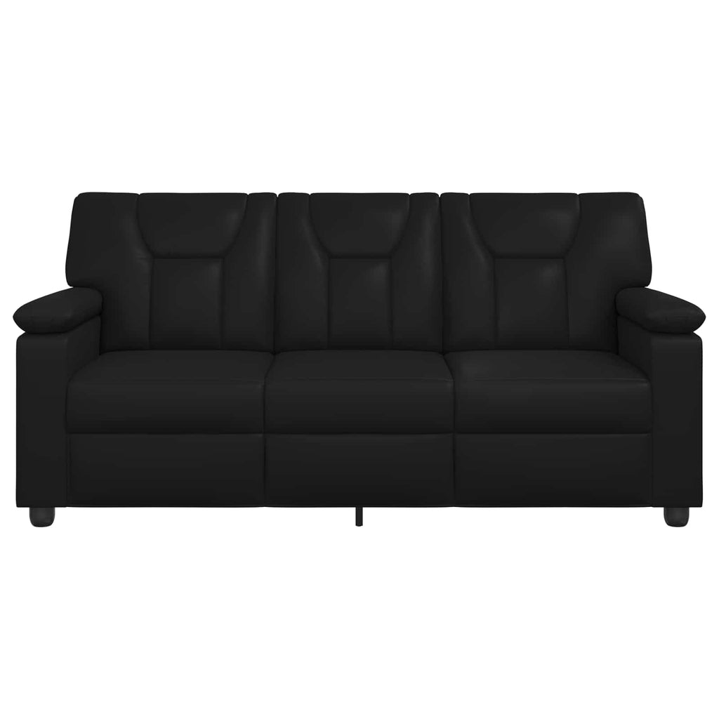 vidaXL Sofa Czarny 191 x 85 x 93 cm Ekoskóra