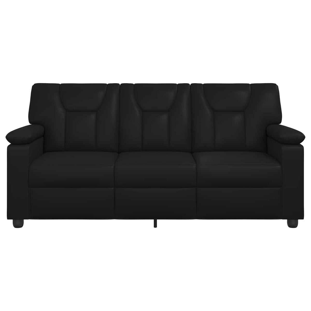 vidaXL Sofa Czarny 191 x 85 x 93 cm Ekoskóra
