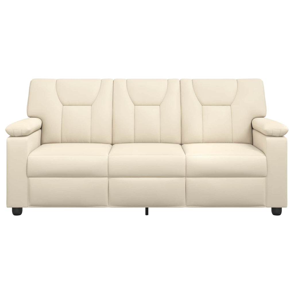 vidaXL Sofa kremowy 191 x 85 x 93 cm Ekoskóra