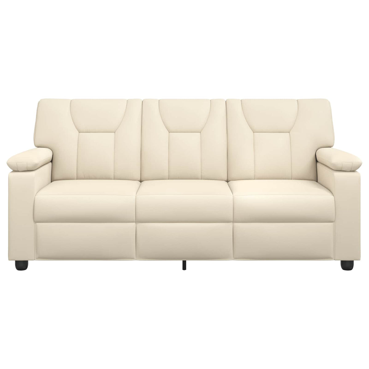 vidaXL Sofa kremowy 191 x 85 x 93 cm Ekoskóra