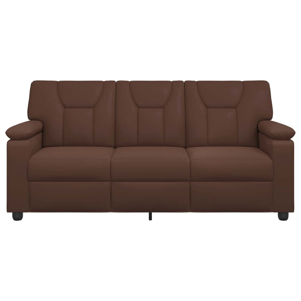 vidaXL Sofa brązowy 191 x 85 x 93 cm Ekoskóra