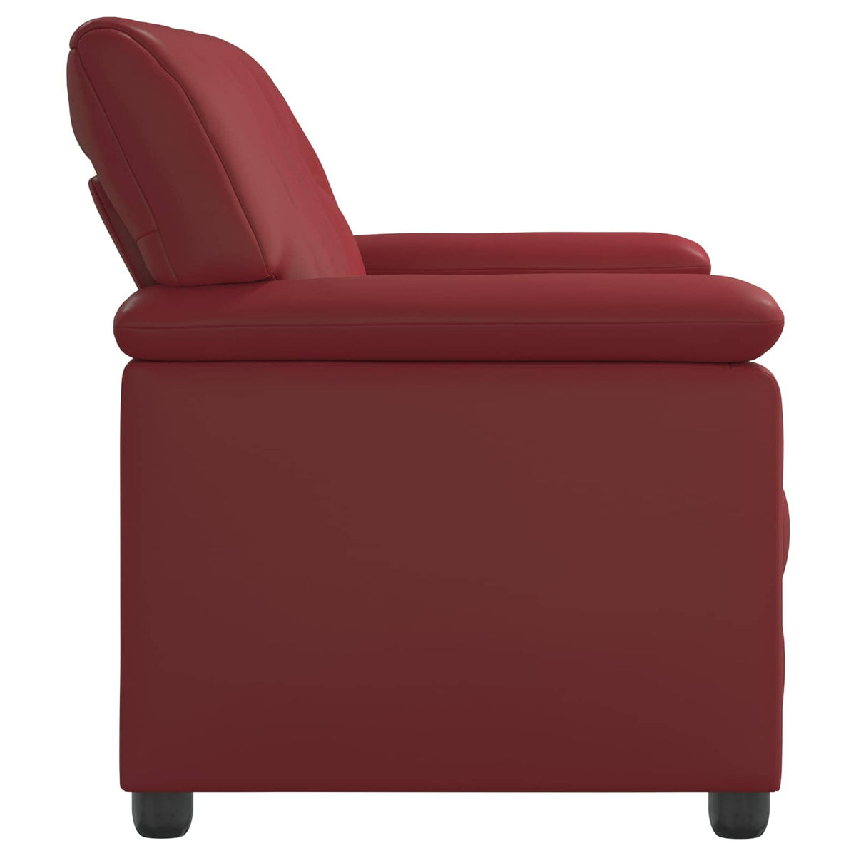 vidaXL Sofa Czerwone wino 191 x 85 x 93 cm Ekoskóra