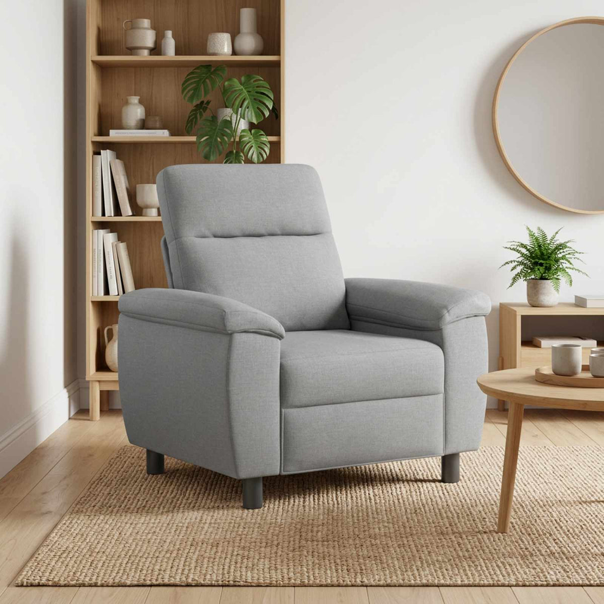 vidaXL Sofa jasnoszary 95 x 90 x 95 cm tkanina