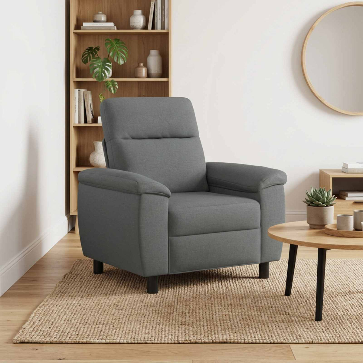 vidaXL Sofa ciemnoszary 95 x 90 x 95 cm tkanina