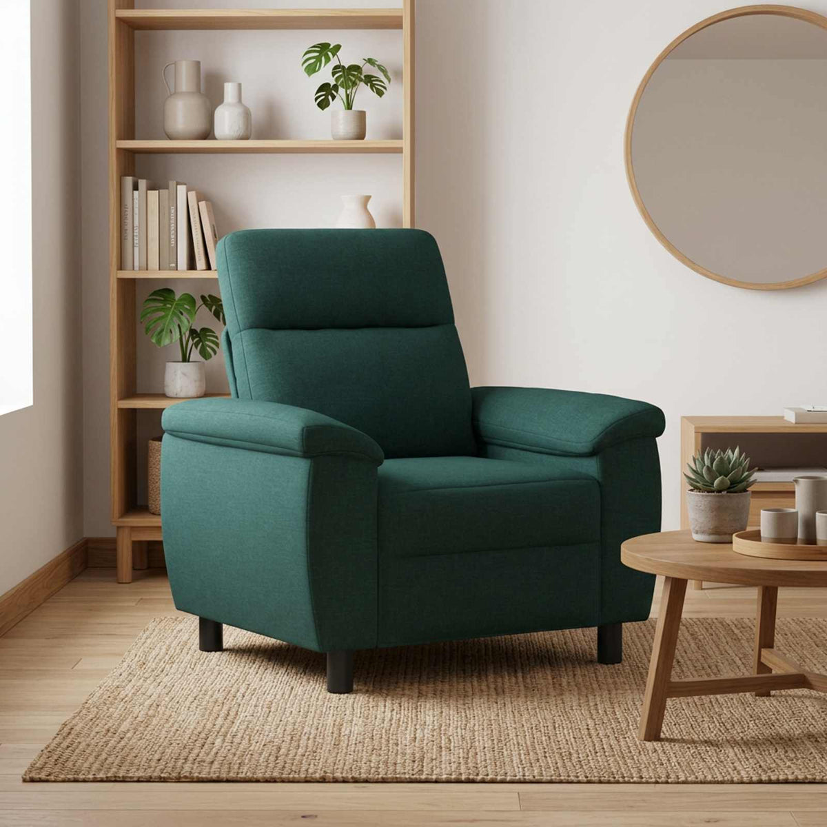 vidaXL Sofa Ciemnozielony 95 x 90 x 95 cm tkanina