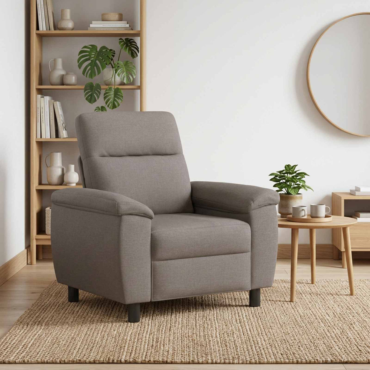 vidaXL Sofa Ciemnoszary 95 x 90 x 95 cm tkanina