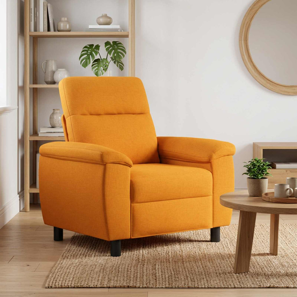 vidaXL Sofa Ciemny Żółty 95 x 90 x 95 cm tkanina