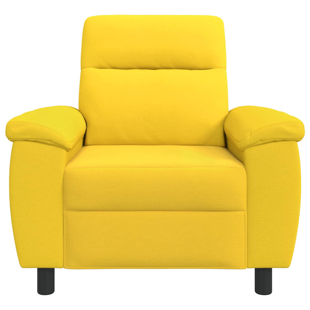 vidaXL Sofa Jasnożółty 95 x 90 x 95 cm tkanina