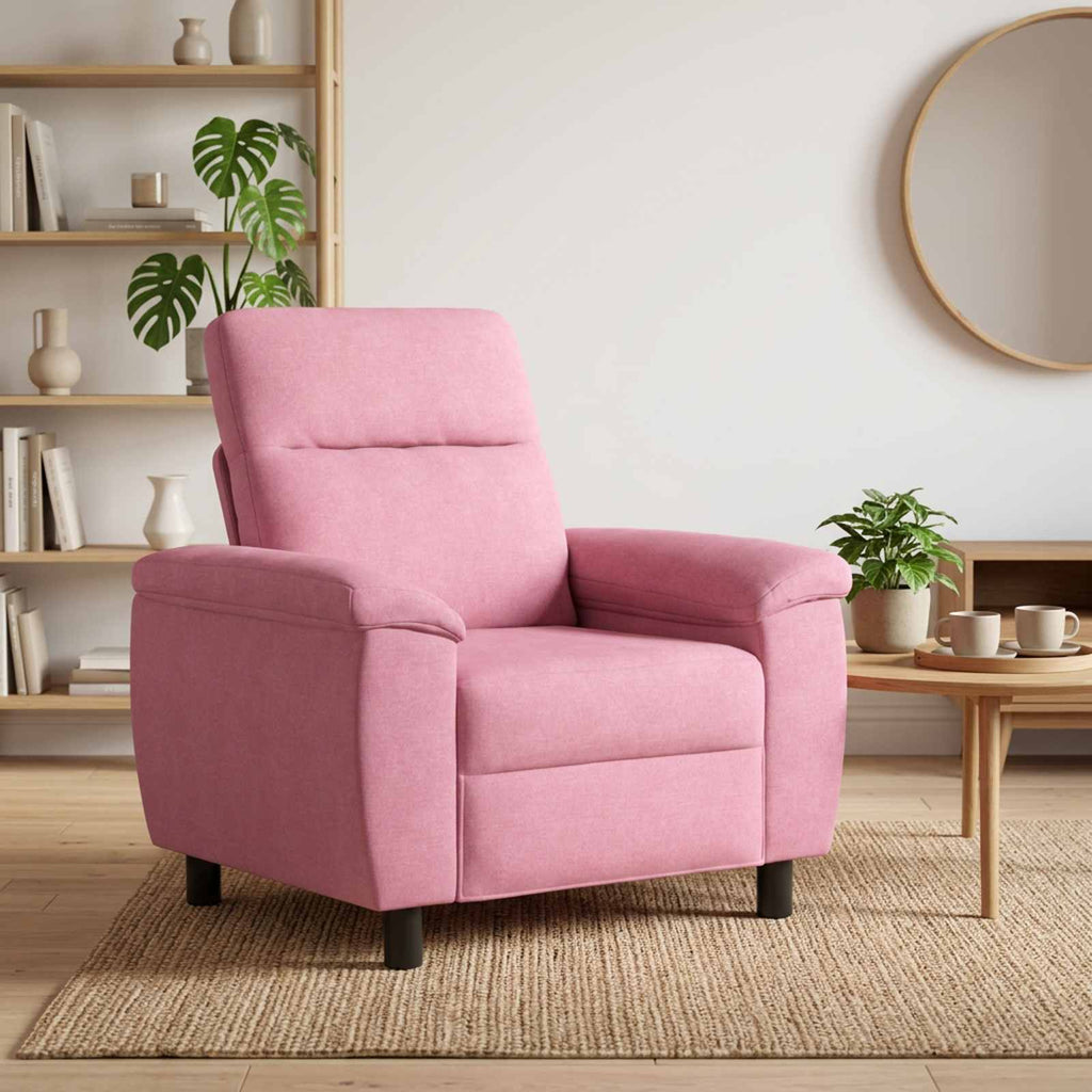 vidaXL Sofa różowy 95 x 90 x 95 cm tkanina