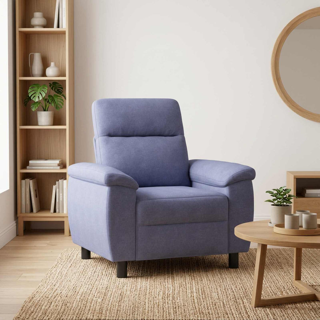 vidaXL Sofa Niebieski dżins 95 x 90 x 95 cm tkanina