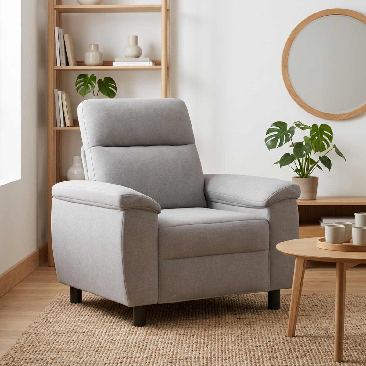vidaXL Sofa Szary chmur 95 x 90 x 95 cm tkanina