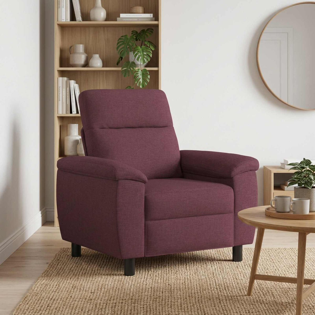 vidaXL Sofa Fioletowy 95 x 90 x 95 cm tkanina