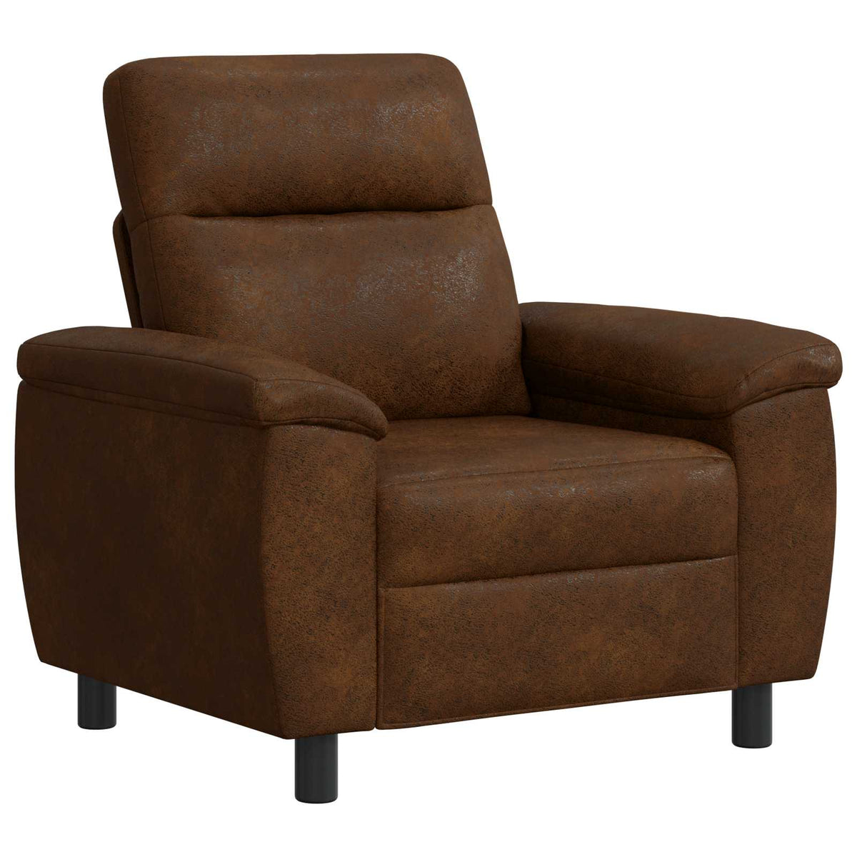 vidaXL Sofa brązowy 95 x 90 x 95 cm Skóra zamszowa