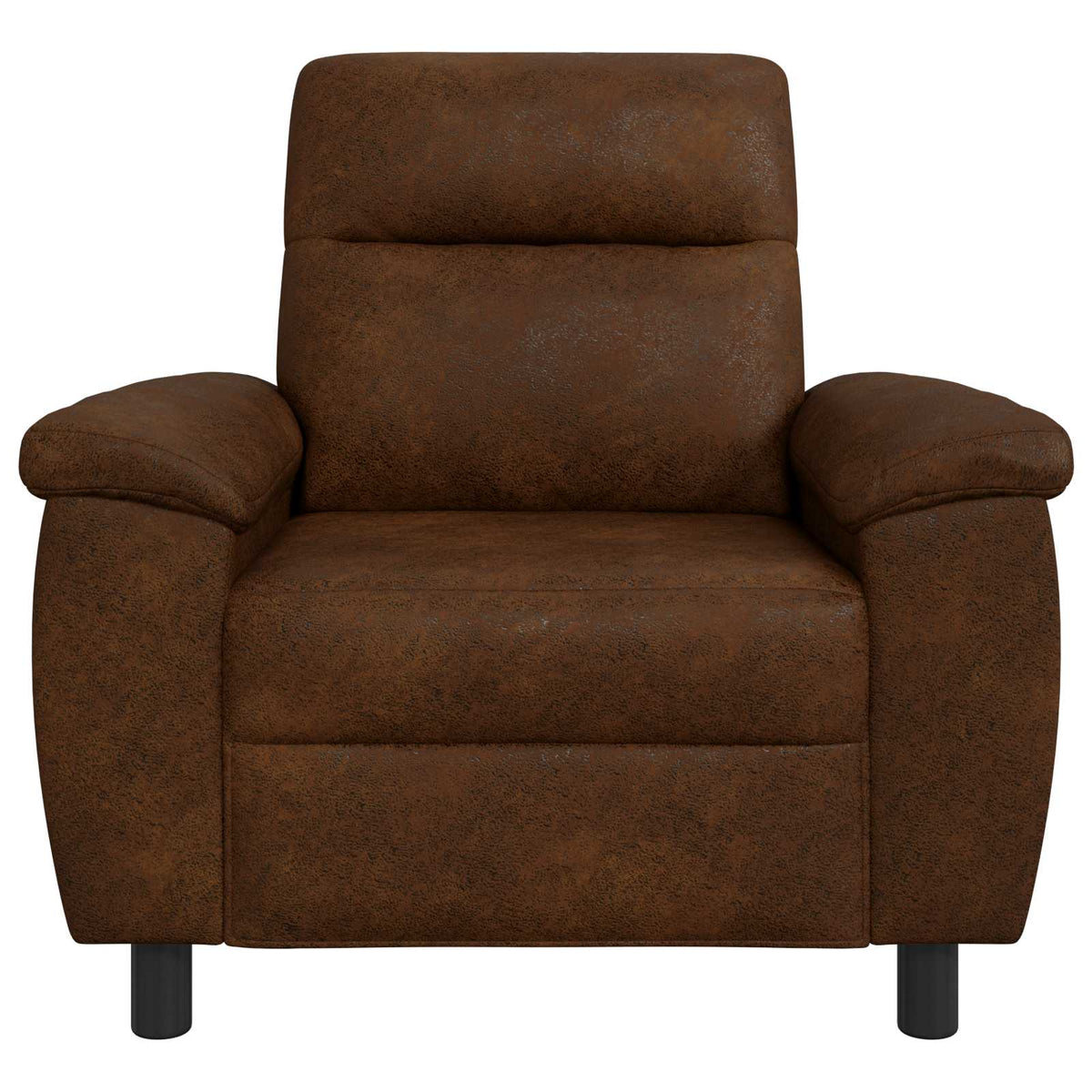 vidaXL Sofa brązowy 95 x 90 x 95 cm Skóra zamszowa