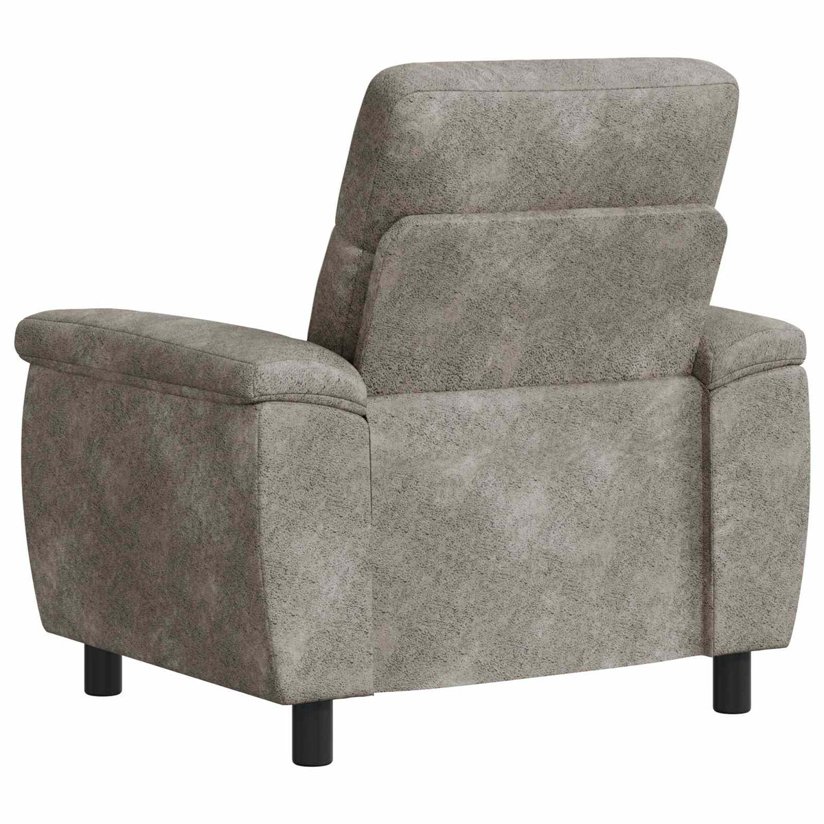 vidaXL Sofa jasnoszary 95 x 90 x 95 cm Skóra zamszowa